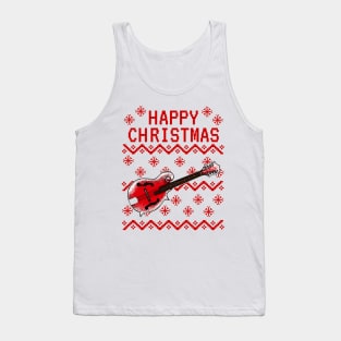 Mandolin Ugly Christmas Mandolinist Folk Musician Tank Top